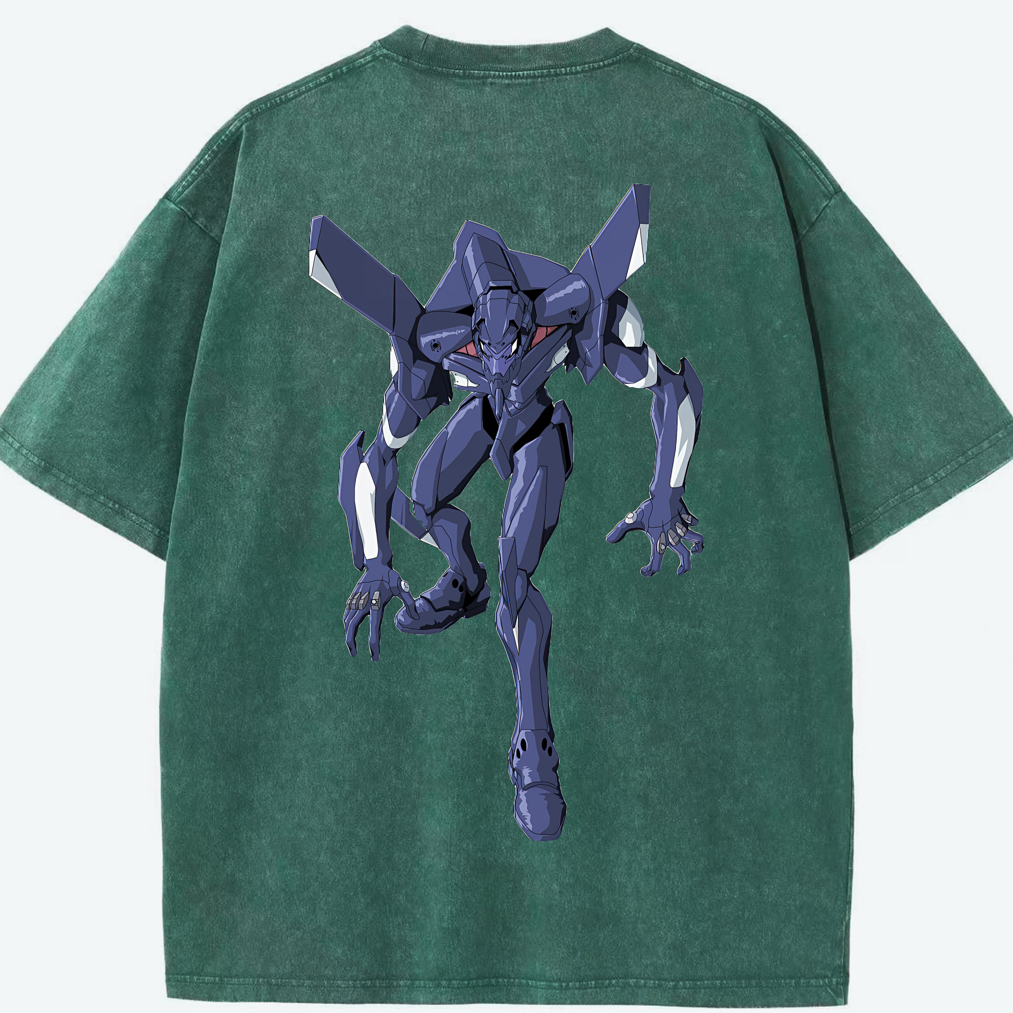（画像用） EVA 新世紀エヴァンゲリオン 綿100% ヴィンテージ風 半袖Tシャツ（背面プリント）